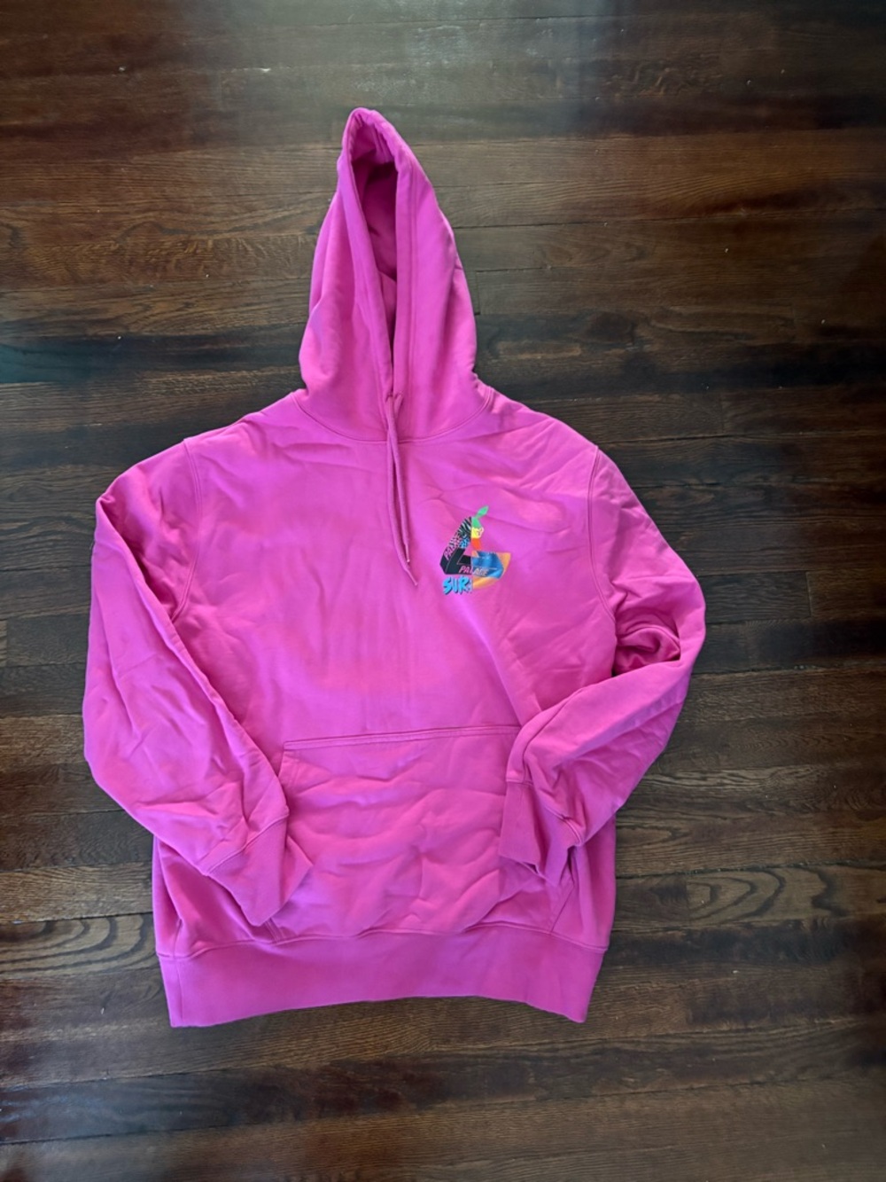 PALACE Hot Pink Hooded Sweatshirt